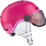 GROM VISOR L39916200 Glossy/Pink KLサイズ(56-59cm) [スキーヘルメット ジュニア]