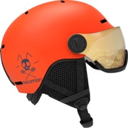 GROM VISOR L40836900 Flame KLサイズ(56-59cm) [スキーヘルメット ジュニア]
