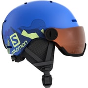 GROM VISOR L40539600 Pop Blue Mat KLサイズ(56-59cm) [スキーヘルメット ジュニア]