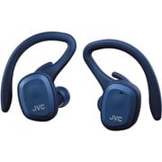 完全ワイヤレスイヤホン Bluetooth対応 スポーツイヤホン イヤーフック付き ブルー HA-ET45T-A