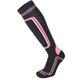 CA-119 SKI SOCKS WMSS-020-159 BLACK/PURPLE Lサイズ(24.5-25cm) [スキーソックス レディース]