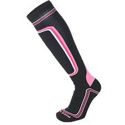 CA-119 SKI SOCKS WMSS-020-159 BLACK/PURPLE Lサイズ(24.5-25cm) [スキーソックス レディース]