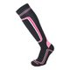 CA-119 SKI SOCKS WMSS-020-159 BLACK/PURPLE Sサイズ(22.5-23cm) [スキーソックス レディース]