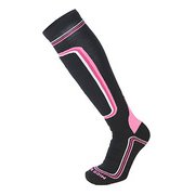 CA-119 SKI SOCKS WMSS-020-159 BLACK/PURPLE Sサイズ(22.5-23cm) [スキーソックス レディース]