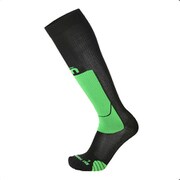 CA-280 SKI SOCKS WMSS023-155 BLACK/GREEN Sサイズ(23-24.5cm) [スキーソックス ユニセックス]