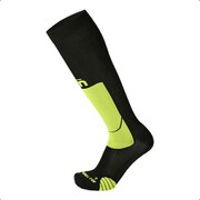 CA-280 SKI SOCKS WMSS023-160 BLACK/YELLOW Mサイズ(25-26.5cm) [スキーソックス ユニセックス]