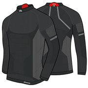 MAN LNG SLEEVE MOCK NECK BLACK WMUX065-012 IN07021 サイズ2 [スキーアンダーシャツ メンズ]