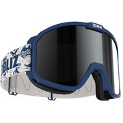 Rave 42120-31 Blue（Brown w Silver Mirror） [スキー ゴーグル 眼鏡対応]