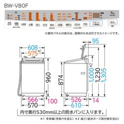 ヨドバシ.com - 日立 HITACHI BW-V80F W [全自動洗濯機 ビート