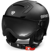 STROMBOLI VISOR PHOTO 21117WW シャイニーマットブラック Sサイズ 53-55cm [スキーヘルメット]
