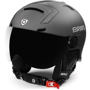STROMBOLI VISOR PHOTO 21117WW マットシャイニーグレー XLサイズ 59-62cm [スキーヘルメット]