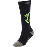 JUNIOR SOCKS DWDQJB61 BLM (BLM)ブラック/ライム 16-19cm [スキー ソックス ジュニア]