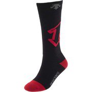 JUNIOR SOCKS DWDQJB61 BRD (BRD)ブラック/エレクトリックレッド 16-19cm [スキー ソックス ジュニア]