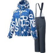 JUNIOR SUIT DWJQJH93 NBT (NBT)ブルータイポグラフィー 130cm [スキーウェア ジュニア]