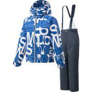 JUNIOR SUIT DWJQJH93 NBT (NBT)ブルータイポグラフィー 160cm [スキーウェア ジュニア]