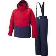 MEN'S SUIT DWMQJH70 DRD (DRD)ダークレッド Lサイズ [スキーウェア 上下セット メンズ]