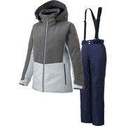 WOMEN'S SUIT DWWQJH81 MWT (MWT)グレー/クリスタルホワイト Sサイズ [スキーウェア 上下セット レディース]