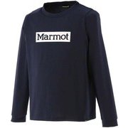 KIDS BOX LOGO L/S CREW TOJQJB11 NV 130サイズ [アウトドア トップス キッズ]