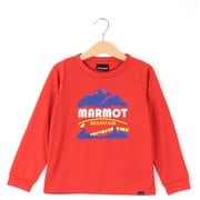 キッズケイムロングスリーブクルー Kid's Caim L/S Crew TOJQJB12 (VRD)ヴィクトリーレッド 130サイズ [アウトドア トップス キッズ]