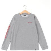 キッズスリーブロゴロングスリーブクルー Kid's Sleeve Logo L/S Crew TOJQJB15 (SVM)シルバーモク 140サイズ [アウトドア トップス キッズ]