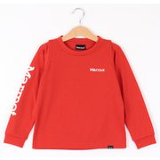 KIDS SLEEVE LOGO L/S CREW TOJQJB15 VRD 140サイズ [アウトドア トップス キッズ]