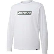 SQUARE LOGO L/S CREW TOMQJB55 WH Lサイズ [アウトドア カットソー メンズ]