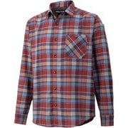 プラッドロングスリーブシャツ PLAID L/S SHIRT TOMQJB76 NV Sサイズ [アウトドア シャツ メンズ]