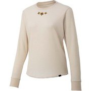 ウィメンズエンブロイダリーロングスリーブクルー W's Embroidery L/S Crew TOWQJB51YY (AMK) アーモンドミルク Mサイズ [アウトドア カットソー レディース]