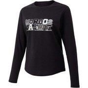 WS BLOCK LOGO L/S CREW TOWQJB55 BK Mサイズ [アウトドア カットソー レディース]