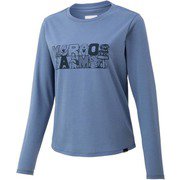 WS BLOCK LOGO L/S CREW TOWQJB55 DSK XSサイズ [アウトドア カットソー レディース]