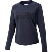 WS BLOCK LOGO L/S CREW TOWQJB55 INK Lサイズ [アウトドア カットソー レディース]