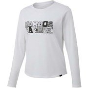 WS BLOCK LOGO L/S CREW TOWQJB55 WH Mサイズ [アウトドア カットソー レディース]