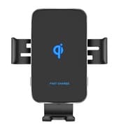 自動開閉 Qi ワイヤレス充電スタンド 車載ホルダー ブラック UMS-FSHAV02