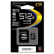 microSDXCカード 512GB Class10 UHS-I U3 V30 A2 HDMCSDX512GA2V30