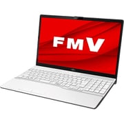 ノートパソコン LIFEBOOK AHシリーズ/15.6型ワイド/Ryzen7 3750H/メモリ 8GB/SSD 256GB/DVDスーパーマルチ/Windows 10 Home 64ビット/Office Home and Business 2019/プレミアムホワイト FMVA50E1W