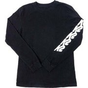 CHAIN LOGO LS T-SHIRT S1917008016 BK L サイズ [スキーウェア カットソー メンズ]