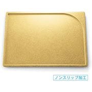 OL-18-12 [お盆 トレー 尺4袖型盆漆 タタキ金SL/裏黒塗]