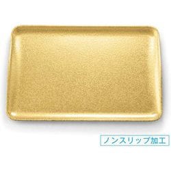 お盆 トレー 尺2スレンダートレー タタキ金SL/裏黒塗 OL-19-13