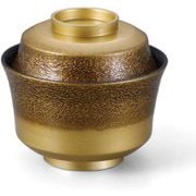 お椀 TA3.6寸天竜寺椀 絞り墨入れ金内黒 OL-23-4