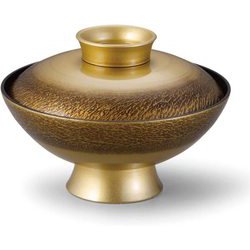 お椀 TA4寸小槌吸物椀 絞り墨入れ金内黒 OL-24-3