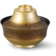 お椀 TA福富士天竜寺椀 絞り墨入れ金内黒 OL-24-5