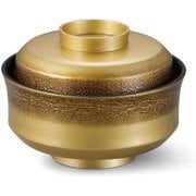 お椀 TA4.5寸天竜寺椀 絞り墨入れ金内黒 OL-24-6