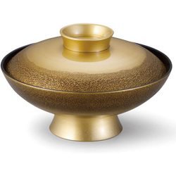お椀 TA5.5寸小槌椀 絞り墨入れ金内黒 OL-25-6
