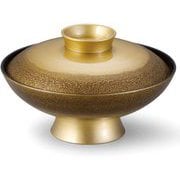 お椀 TA5.5寸小槌椀 絞り墨入れ金内黒 OL-25-6