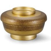 お椀 やすらぎミニ丼 絞り墨入れ金内黒 OL-26-1