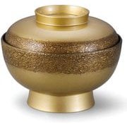 お椀 TA5寸羽衣丼 絞り墨入れ金内黒 OL-26-2