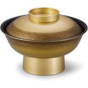 お椀 7.0寸飛龍椀 絞り墨入れ金内黒 OL-27-4
