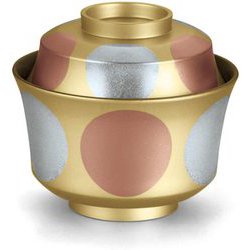 お椀 TA3.6寸天竜寺椀 金内黒/銀銅日月 OL-28-2