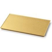 プレート 皿 33cm長角フラットプレート タタキ金/裏黒塗 OL-29-8