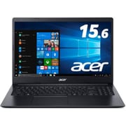 ノートパソコン Aspire 3 15.6型/Core i3/メモリ 8GB/SSD 256GB/ドライブレス/Windows 10 Home/シェールブラック A315-56-N38U/K